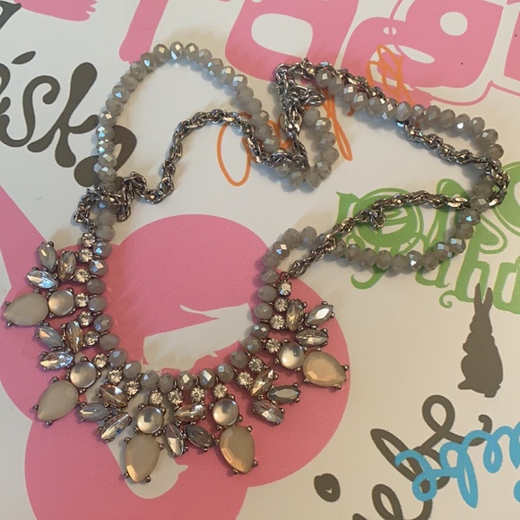 LOFT NEUTRAL RONDELLE CHAN STATEMENT NECKLACE - Picture 8 of 9